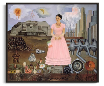 Inspiration Autoportrait à la frontière entre le Mexique et les États-Unis Frida Kahlo - peinture à l'huile
