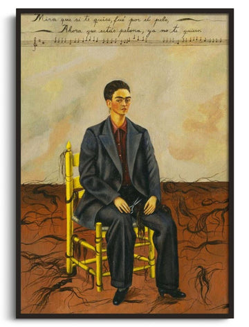 Inspiration Autoportrait avec les cheveux coupés Frida Kahlo - peinture à l'huile