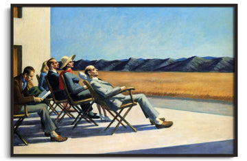 Inspiration Gens au soleil Hopper - peinture à l'huile