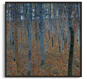 Inspiration Forêt de bouleaux Klimt - peinture à l'huile