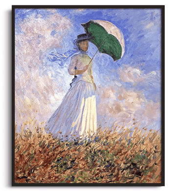 Inspiration Femme à l'ombrelle Monet - peinture à l'huile