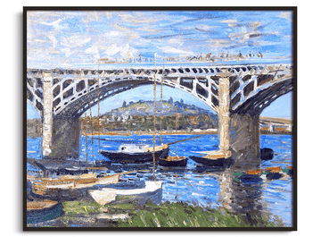 Inspiration Pont sur la Seine à Argenteuil Monet - peinture à l'huile